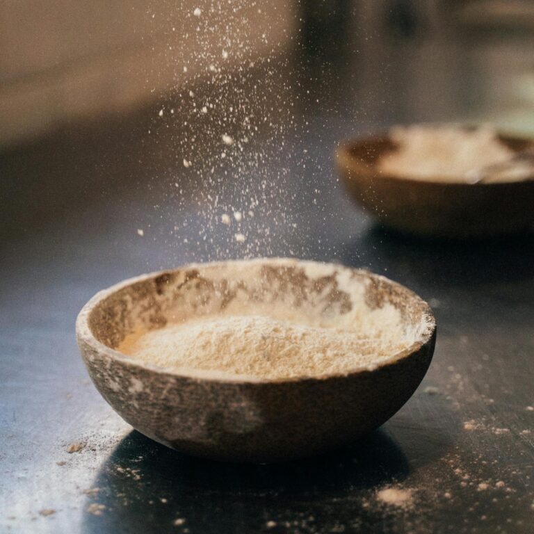 Floating powder particles in soft sunlight